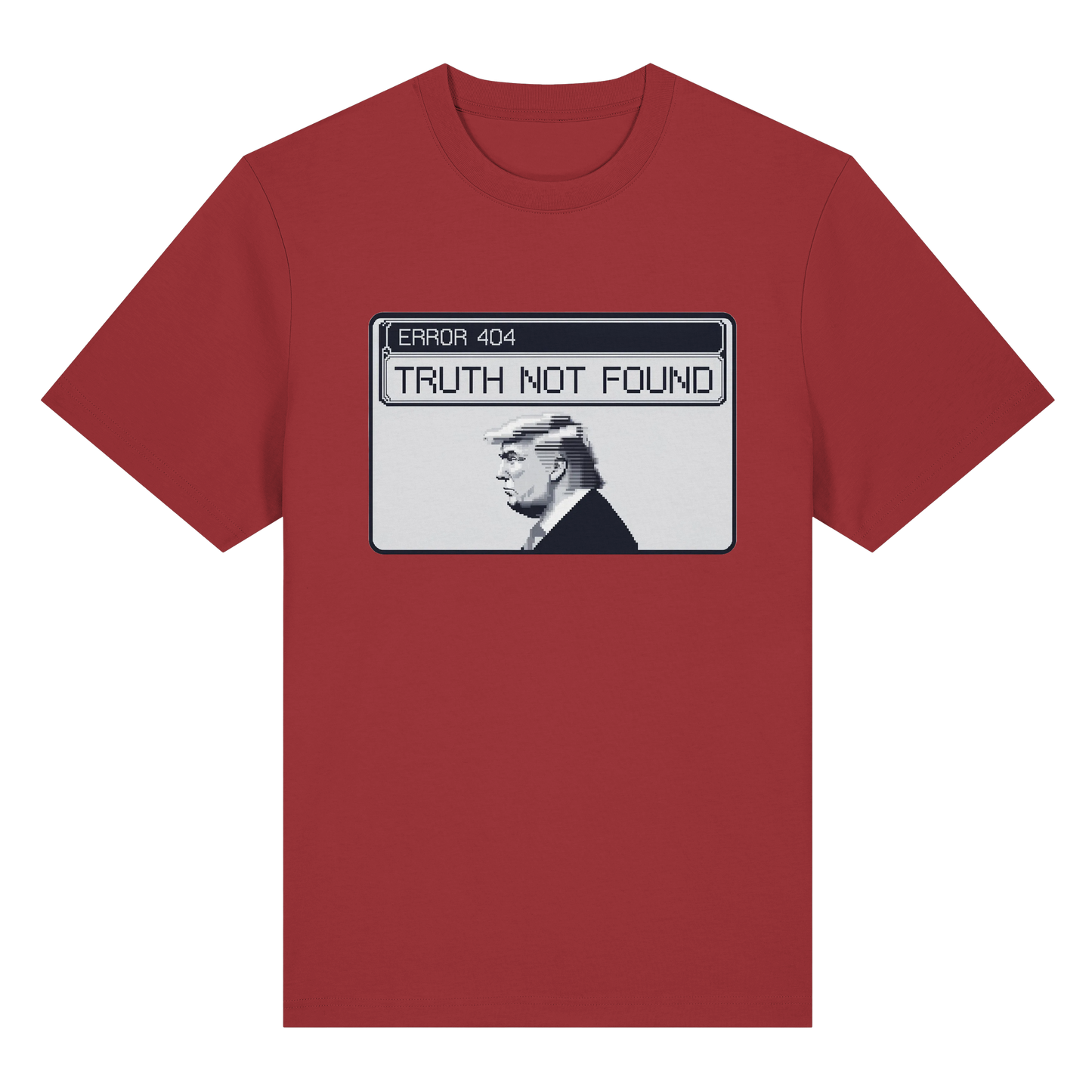 Dump Trump - Error 404: Truth not found - Organic Heavy T-Shirt - ThreadLabs