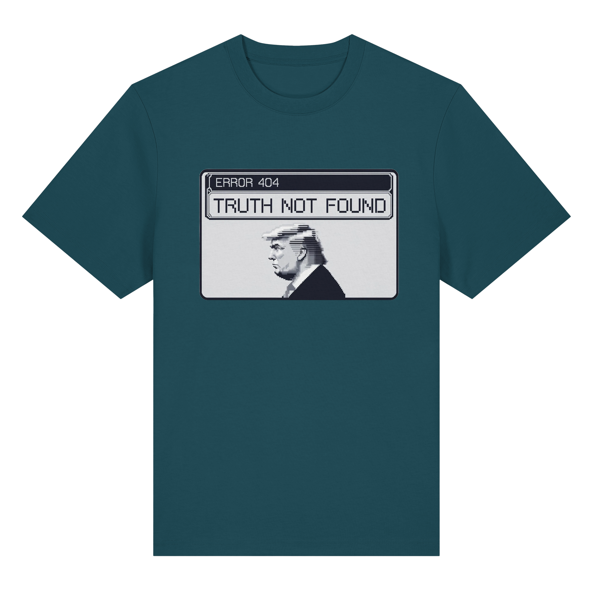 Dump Trump - Error 404: Truth not found - Organic Heavy T-Shirt - ThreadLabs