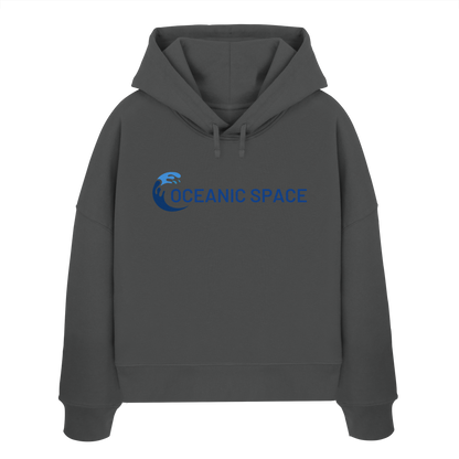 OCEANIC SPACE - Save our oceans - Womens Organic Boxcut Hoodie - ThreadLabs