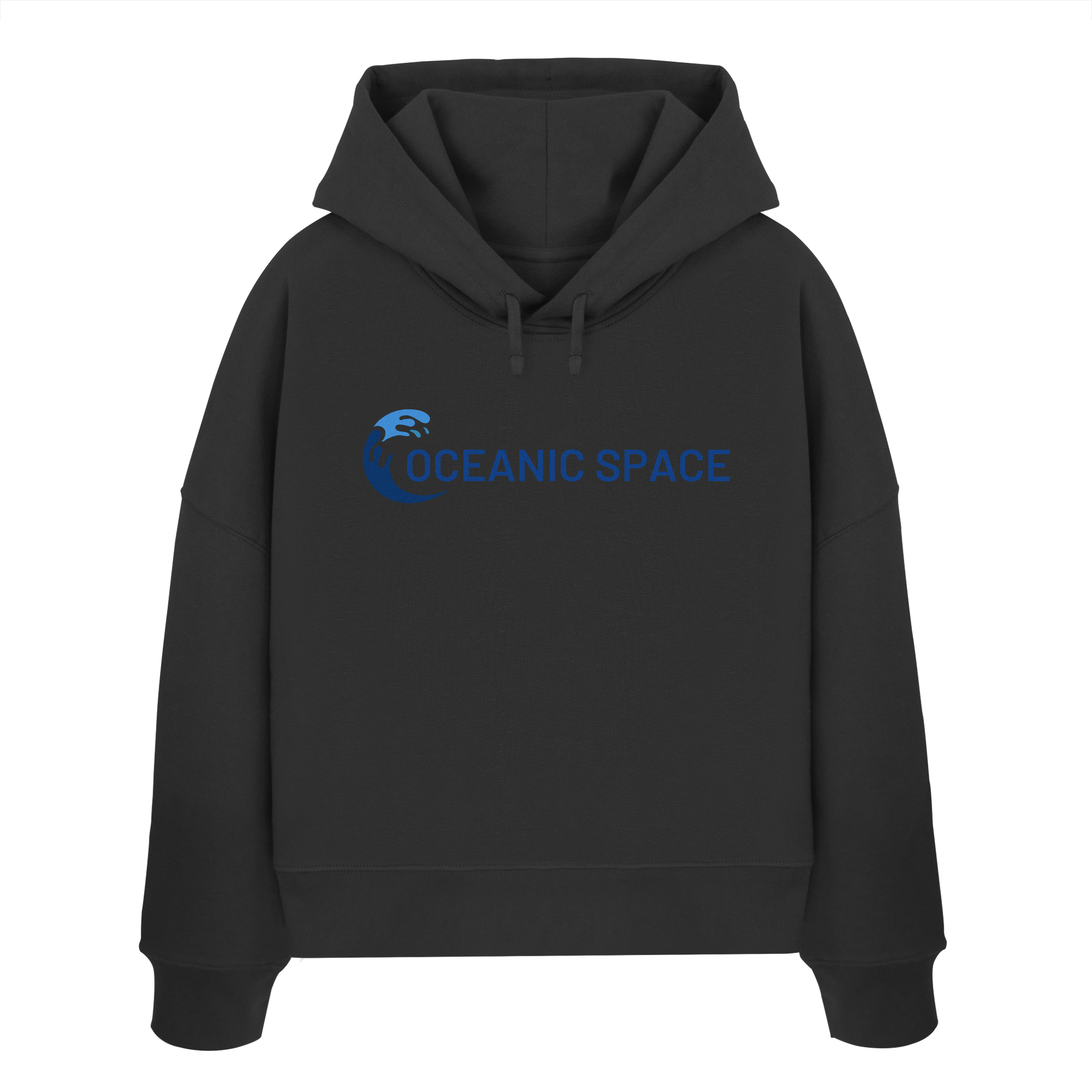 OCEANIC SPACE - Save our oceans - Womens Organic Boxcut Hoodie - ThreadLabs