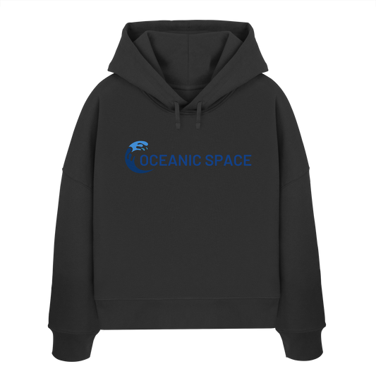 OCEANIC SPACE - Save our oceans - Womens Organic Boxcut Hoodie - ThreadLabs