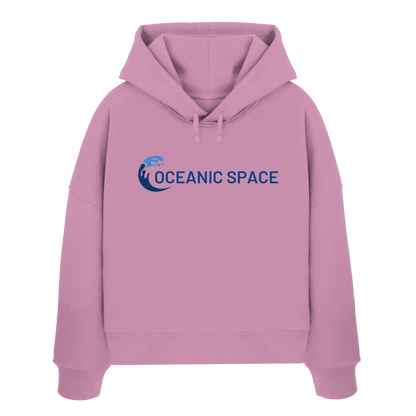OCEANIC SPACE - Save our oceans - Womens Organic Boxcut Hoodie - ThreadLabs