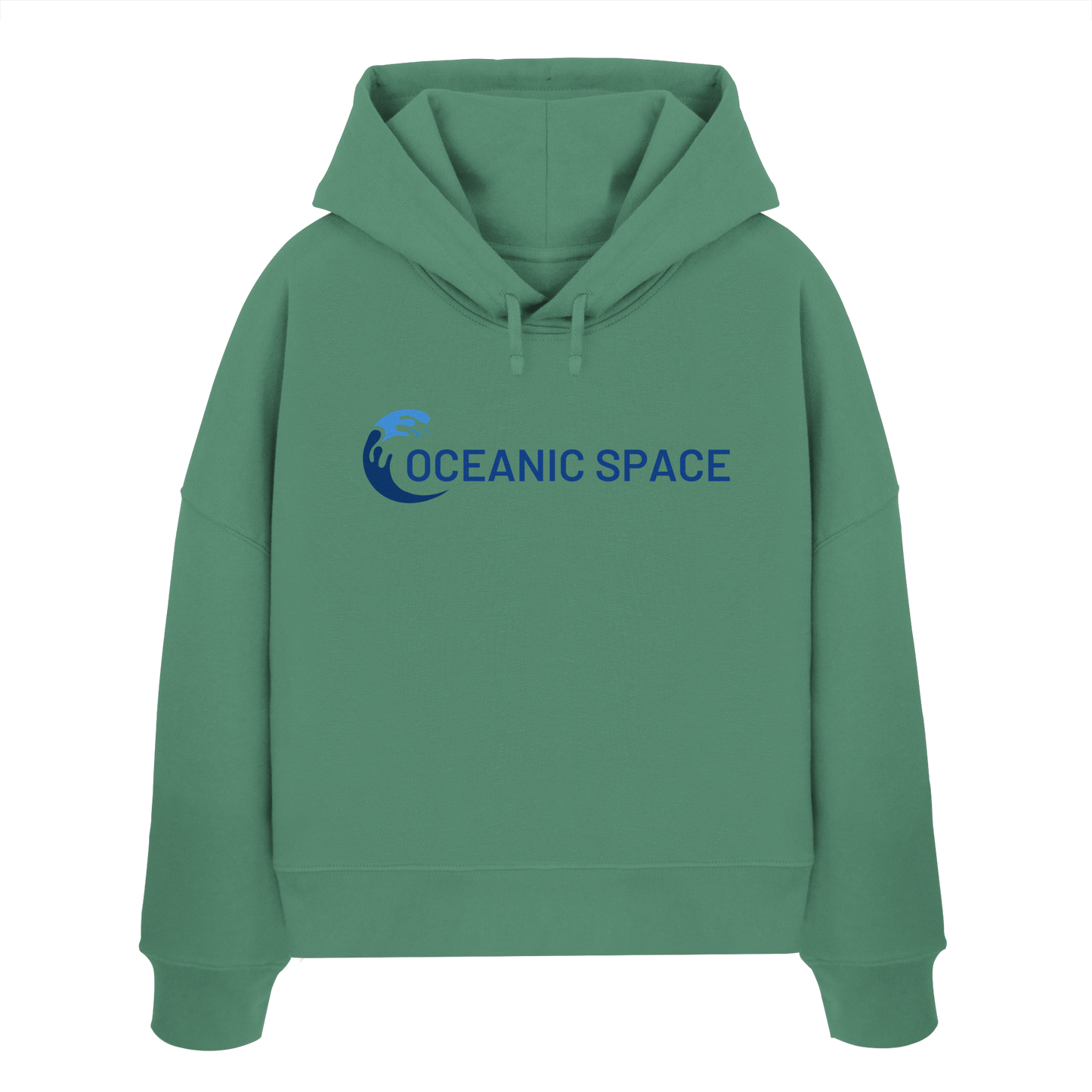 OCEANIC SPACE - Save our oceans - Womens Organic Boxcut Hoodie - ThreadLabs