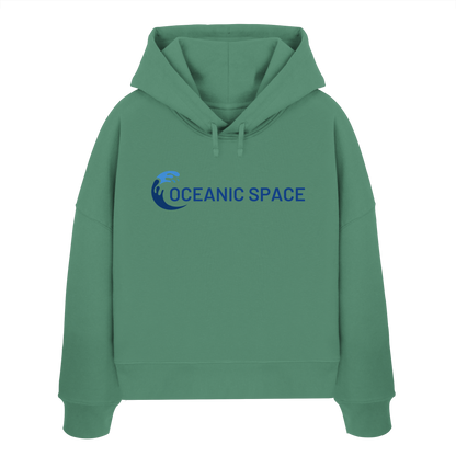 OCEANIC SPACE - Save our oceans - Womens Organic Boxcut Hoodie - ThreadLabs