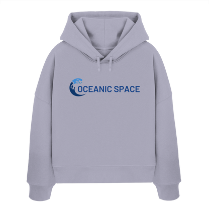OCEANIC SPACE - Save our oceans - Womens Organic Boxcut Hoodie - ThreadLabs
