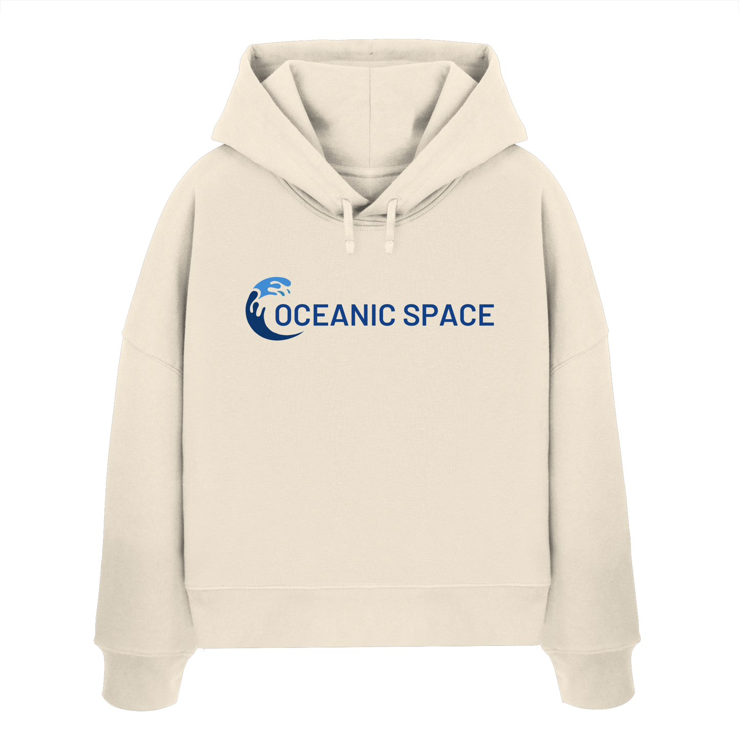 OCEANIC SPACE - Save our oceans - Womens Organic Boxcut Hoodie - ThreadLabs