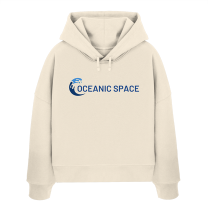 OCEANIC SPACE - Save our oceans - Womens Organic Boxcut Hoodie - ThreadLabs