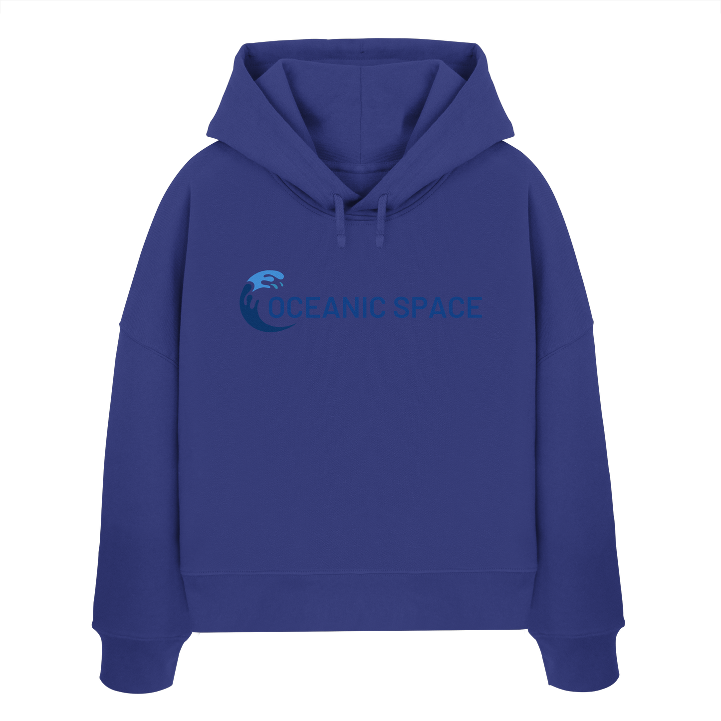 OCEANIC SPACE - Save our oceans - Womens Organic Boxcut Hoodie - ThreadLabs