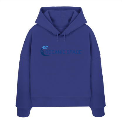 OCEANIC SPACE - Save our oceans - Womens Organic Boxcut Hoodie - ThreadLabs