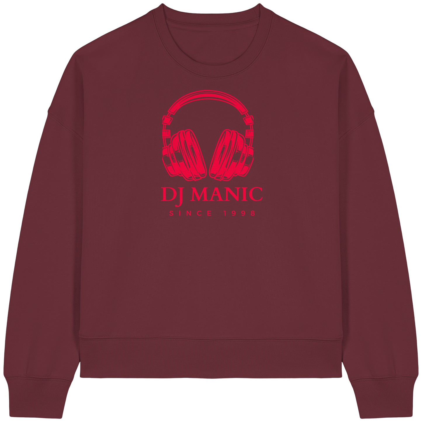 DJ Manic - Streetware - Womens Organic Boxcut Sweatshirt - ThreadLabs