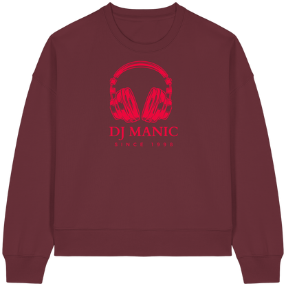DJ Manic - Streetware - Womens Organic Boxcut Sweatshirt - ThreadLabs