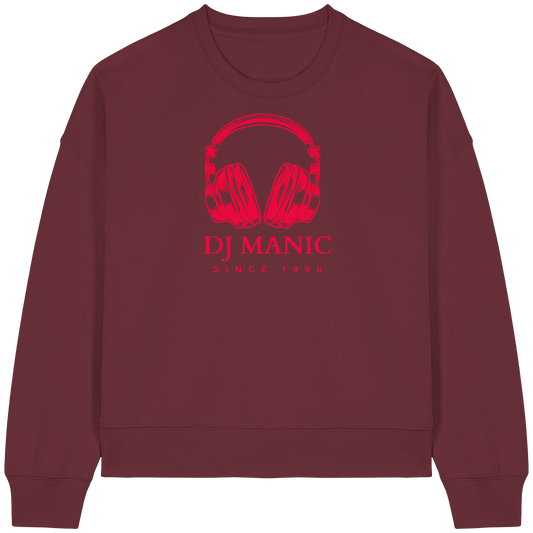 DJ Manic - Streetware - Womens Organic Boxcut Sweatshirt - ThreadLabs