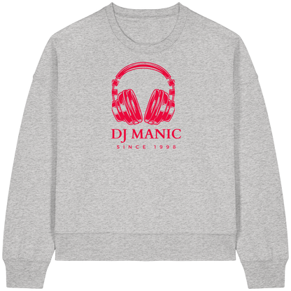 DJ Manic - Streetware - Womens Organic Boxcut Sweatshirt - ThreadLabs