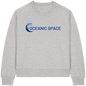 OCEANIC SPACE - Save our oceans - Womens Organic Boxcut Sweatshirt - ThreadLabs