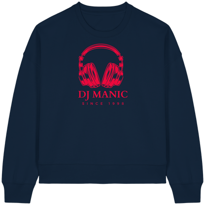 DJ Manic - Streetware - Womens Organic Boxcut Sweatshirt - ThreadLabs