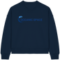 OCEANIC SPACE - Save our oceans - Womens Organic Boxcut Sweatshirt - ThreadLabs