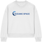 OCEANIC SPACE - Save our oceans - Womens Organic Boxcut Sweatshirt - ThreadLabs