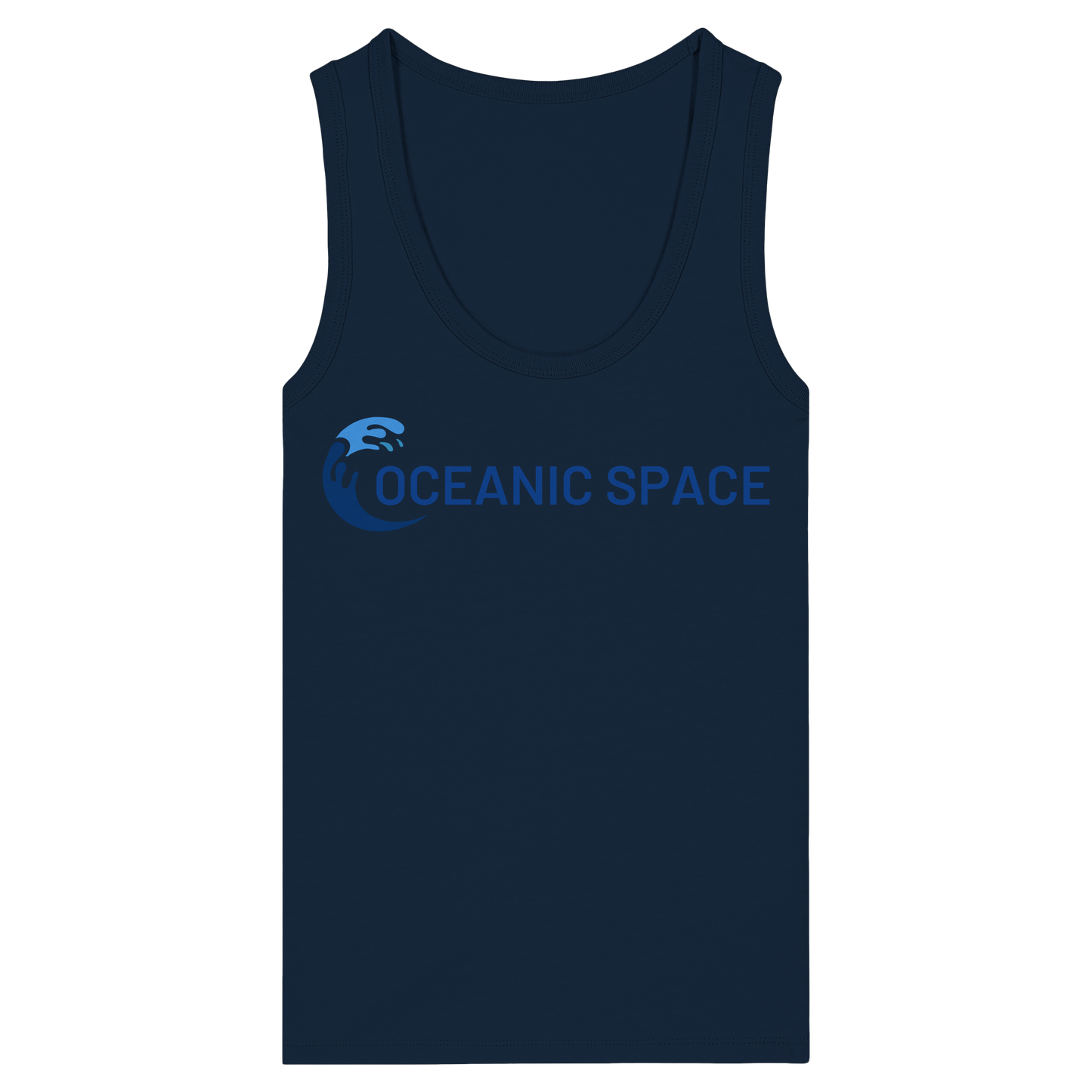 OCEANIC SPACE - Save our oceans - Womens Organic Fitted Tank Top - ThreadLabs