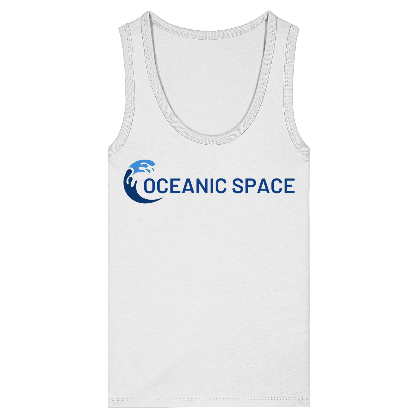 OCEANIC SPACE - Save our oceans - Womens Organic Fitted Tank Top - ThreadLabs