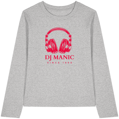 DJ Manic - Streetware - Womens Organic Longsleeve T-Shirt - ThreadLabs