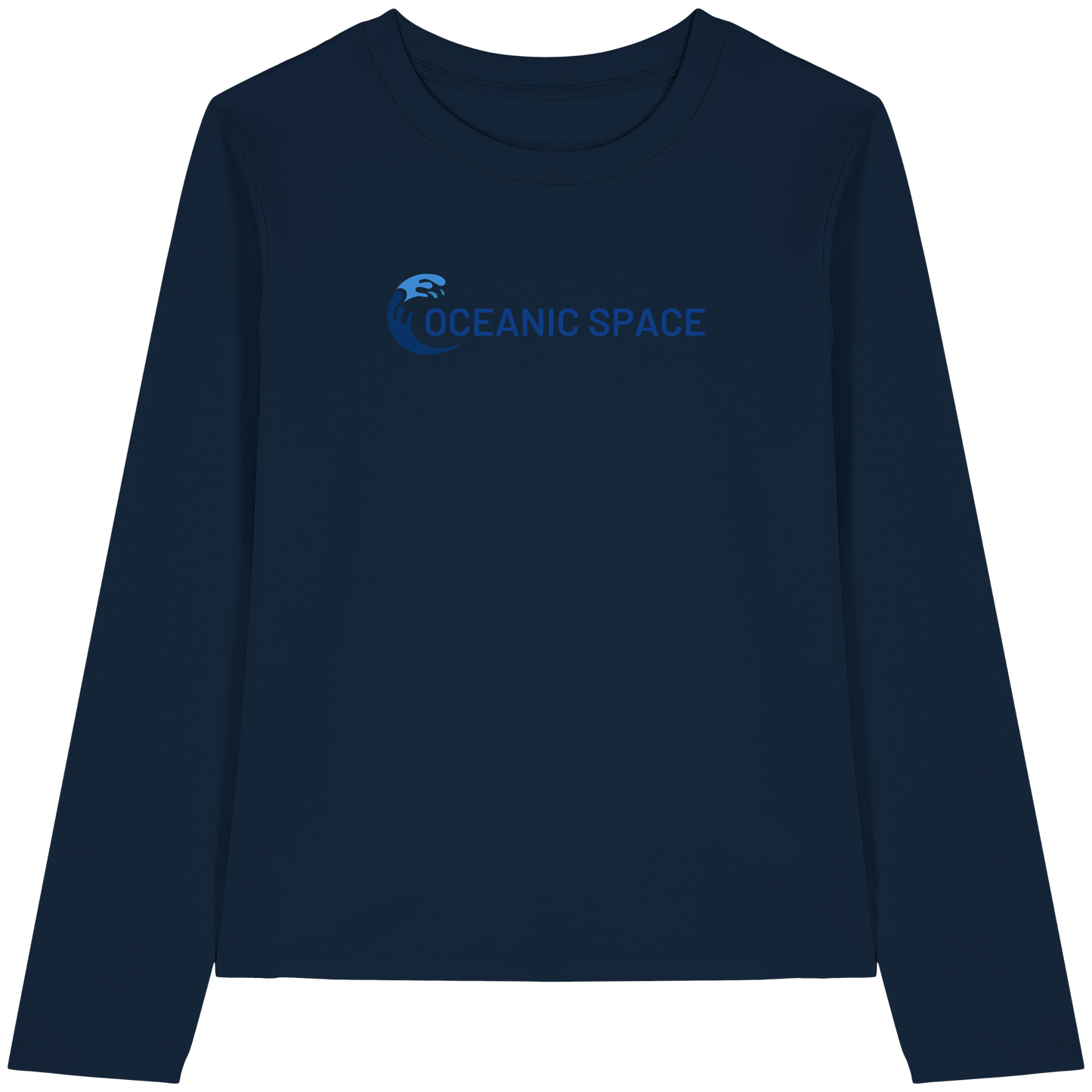 OCEANIC SPACE - Save our oceans - Womens Organic Longsleeve T-Shirt - ThreadLabs