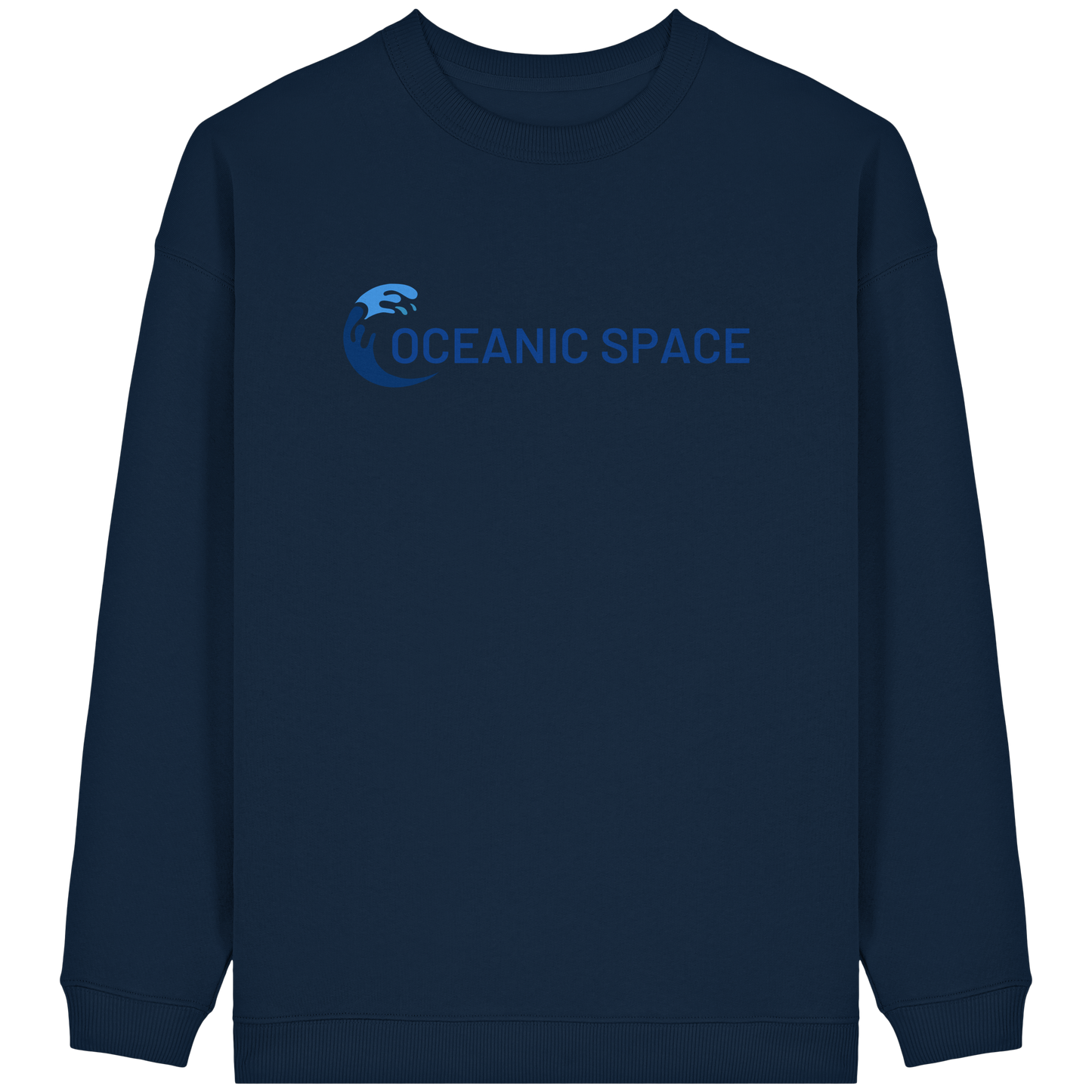 OCEANIC SPACE - Save our oceans - Womens Organic Oversized Sweatshirt - ThreadLabs