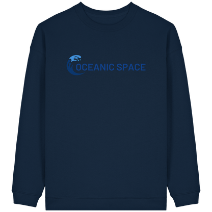 OCEANIC SPACE - Save our oceans - Womens Organic Oversized Sweatshirt - ThreadLabs
