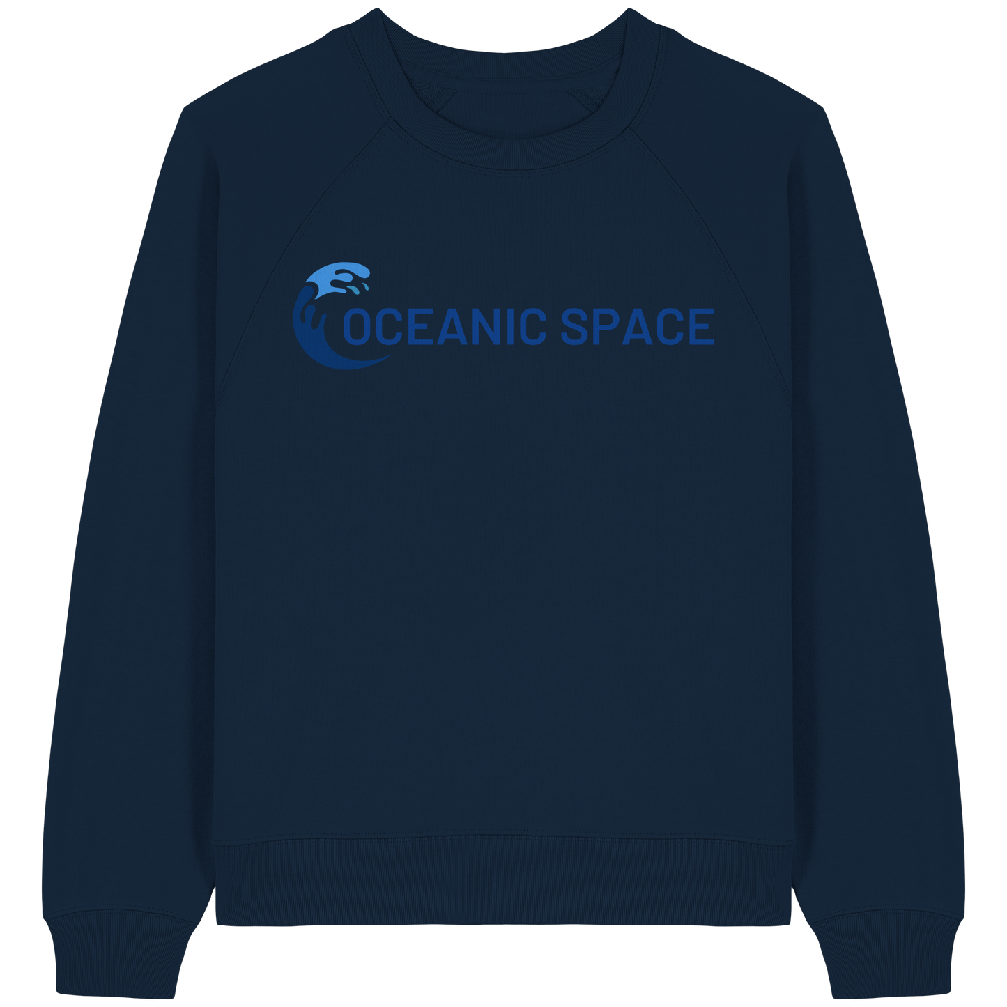 OCEANIC SPACE - Save our oceans - Womens Organic Raglan Sweatshirt - ThreadLabs