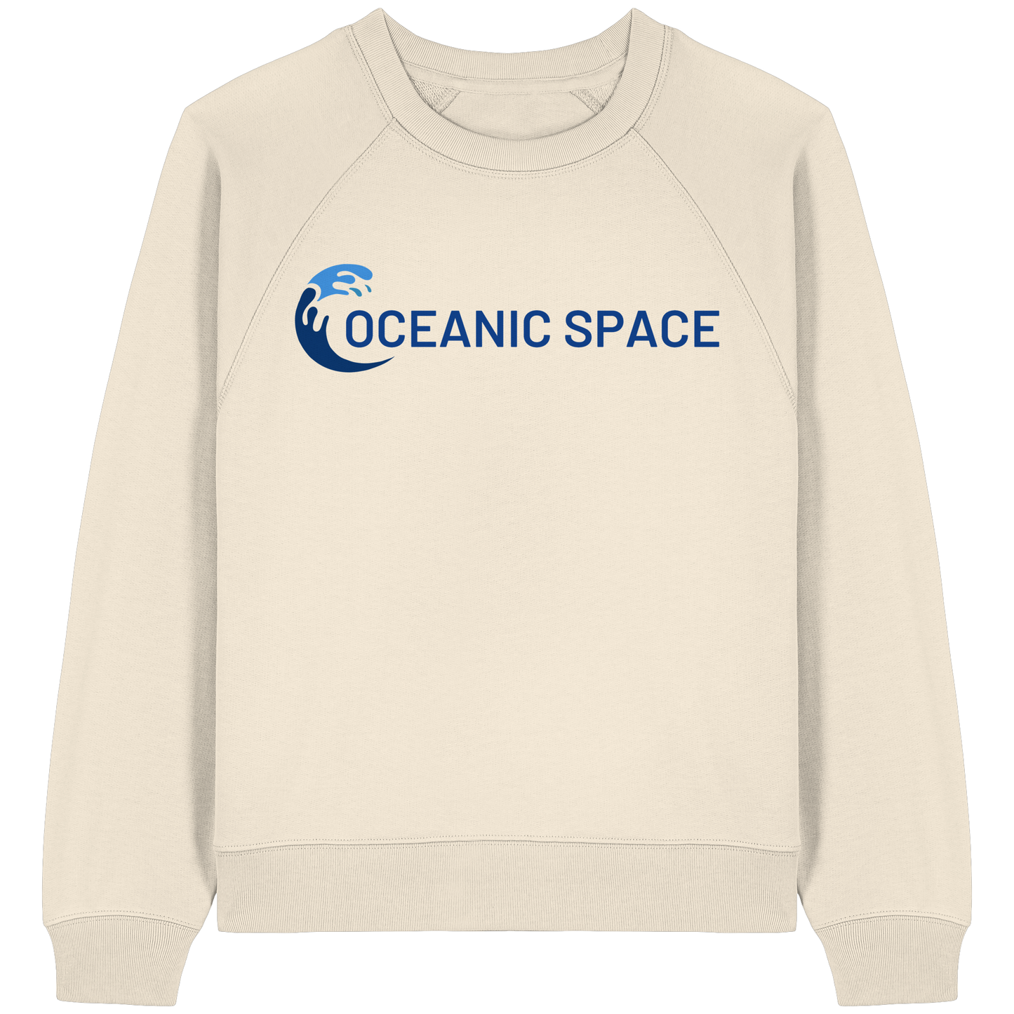 OCEANIC SPACE - Save our oceans - Womens Organic Raglan Sweatshirt - ThreadLabs