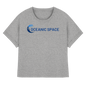 OCEANIC SPACE - Save our oceans - Womens Organic Rolled Sleeves T-Shirt - ThreadLabs