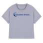 OCEANIC SPACE - Save our oceans - Womens Organic Rolled Sleeves T-Shirt - ThreadLabs