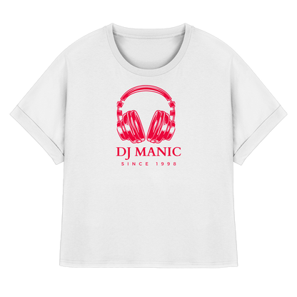 DJ Manic - Streetware - Womens Organic Rolled Sleeves T-Shirt - ThreadLabs